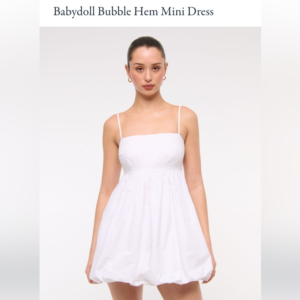 Abercrombie & Fitch Babydoll Bubble Hem Mini Dress